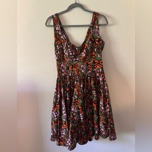 Tiki Patterned vintage style Dress